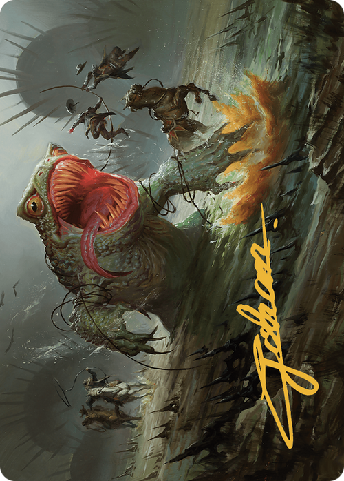The Gitrog, Ravenous Ride // The Gitrog, Ravenous Ride (AOTJ-022) - Outlaws of Thunder Junction Art Series (Borderless)