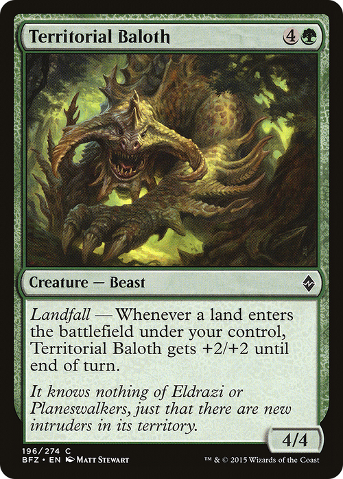 Territorial Baloth (BFZ-196) - Battle for Zendikar