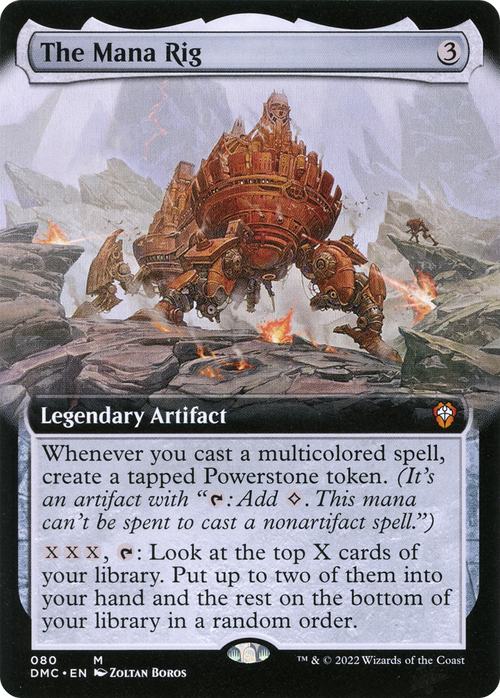 The Mana Rig (Extended Art) (DMC-080) - Dominaria United Commander: (Extended Art)