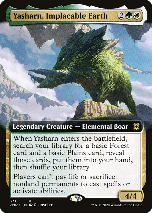Yasharn, Implacable Earth (Extended Art) (ZNR-371) - Zendikar Rising: (Extended Art) Foil