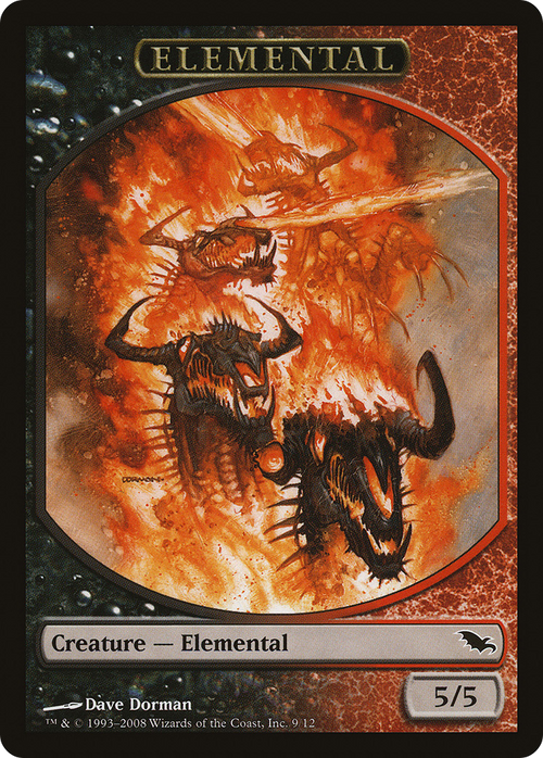 Elemental Token (9) (SHM-009) - Shadowmoor Tokens