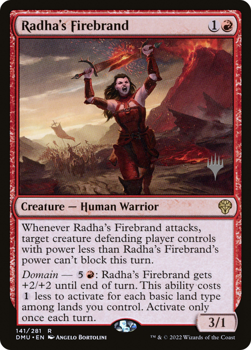 Radha's Firebrand (PPDMU-141) - Dominaria United Promos Foil