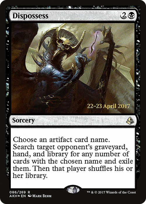 Dispossess (PRE-86S) - Amonkhet Promos Foil