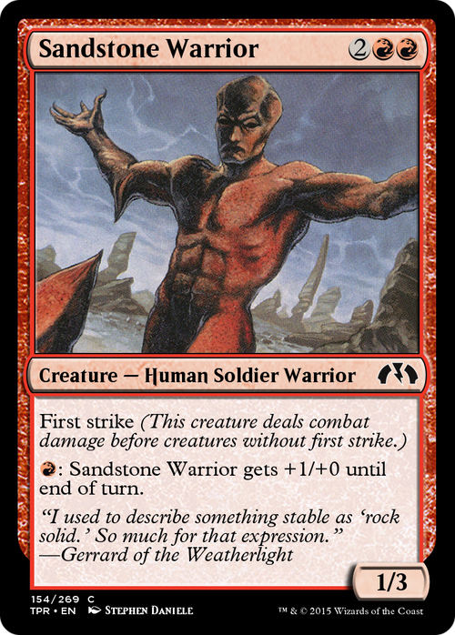 Sandstone Warrior (TPR-154) - Tempest Remastered Foil