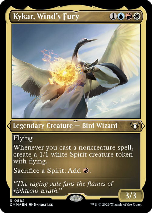 Kykar, Wind's Fury (Foil Etched) (CMM-582) - Commander Masters Foil