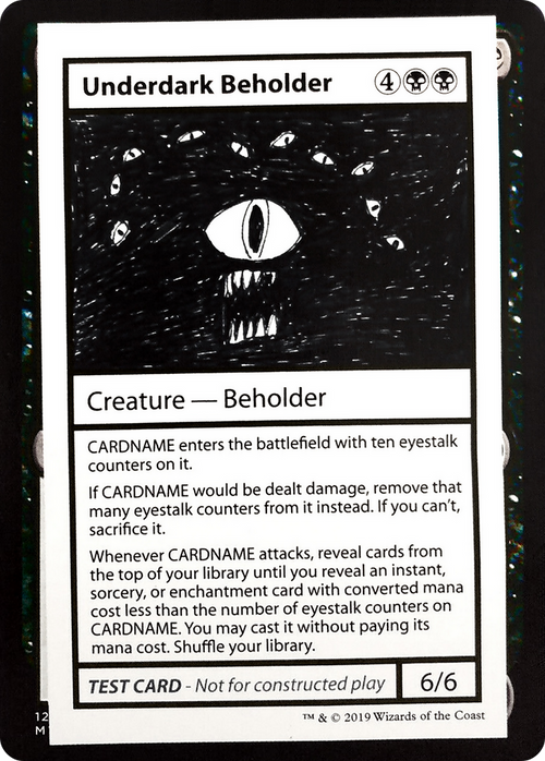 Underdark Beholder (No PW Symbol) (CMB1-049) - Mystery Booster Playtest Cards 2021