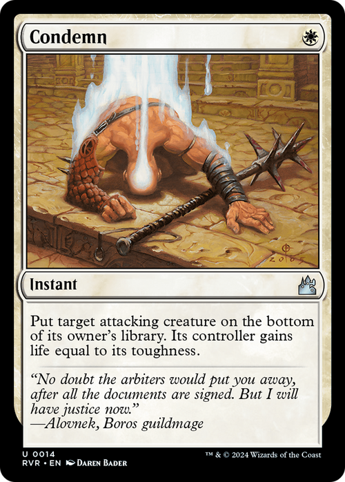 Condemn (RVR-014) - Ravnica Remastered Foil