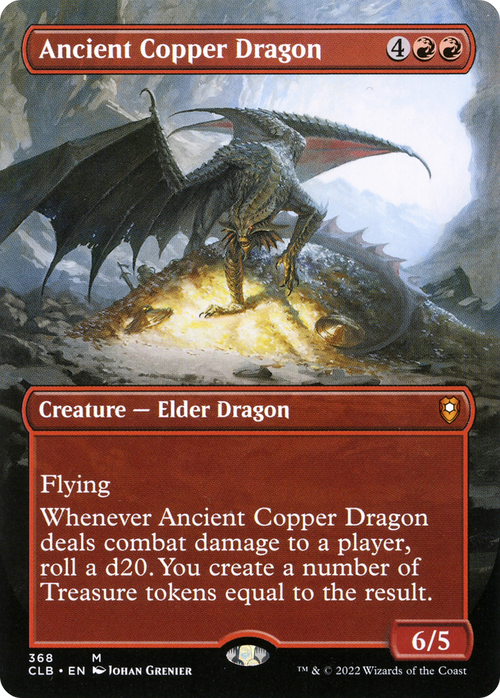 Ancient Copper Dragon (Borderless) (CLB-368) - Commander Legends: Battle for Baldur's Gate