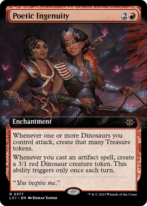 Poetic Ingenuity (Extended Art) (LCI-377) - The Lost Caverns of Ixalan: (Extended Art) Foil