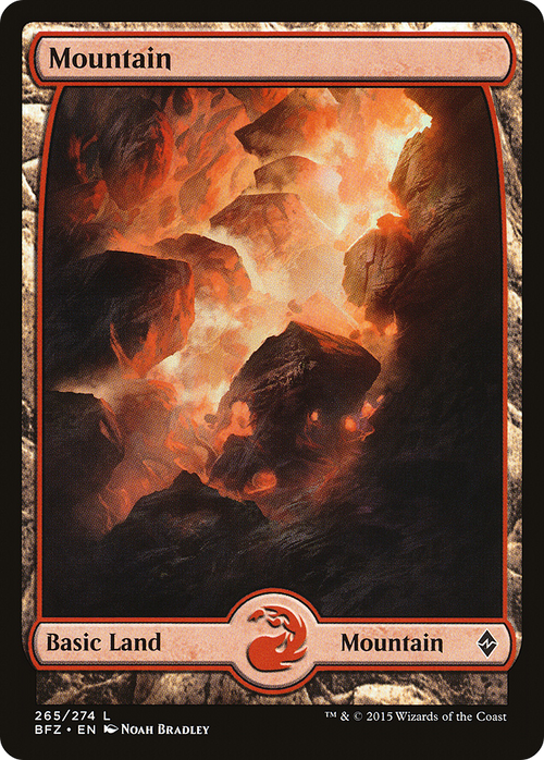 Mountain (265) - Full Art (BFZ-265) - Battle for Zendikar