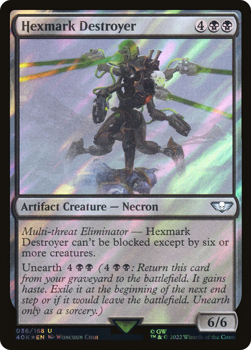 Hexmark Destroyer (Surge Foil) (40K-036) - Warhammer 40,000 Commander Foil