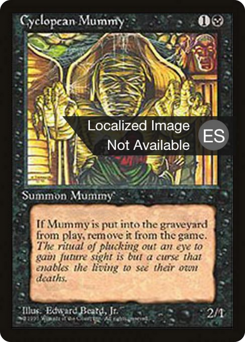 Cyclopean Mummy (4BB-) - Fourth Edition Foreign Black Border