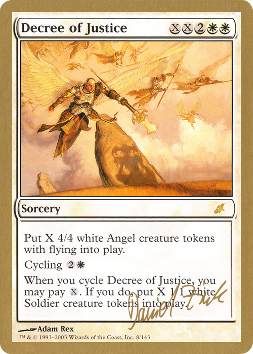 Decree of Justice - 2003 Daniel Zink (SCG) (WCD-DZ8) - World Championship Decks 2003