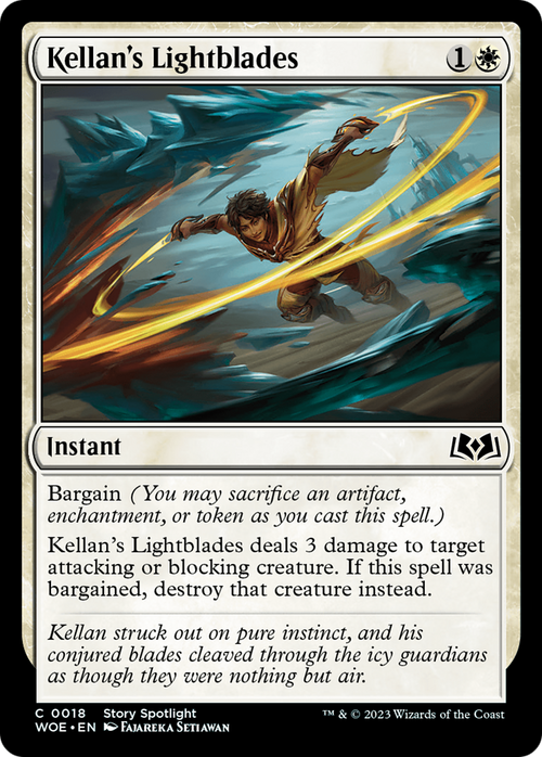 Kellan's Lightblades (WOE-018) - Wilds of Eldraine