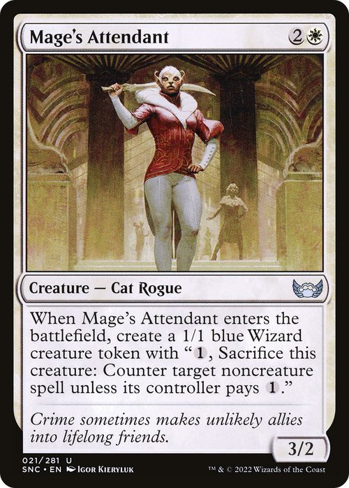 Mage's Attendant (SNC-021) - Streets of New Capenna Foil