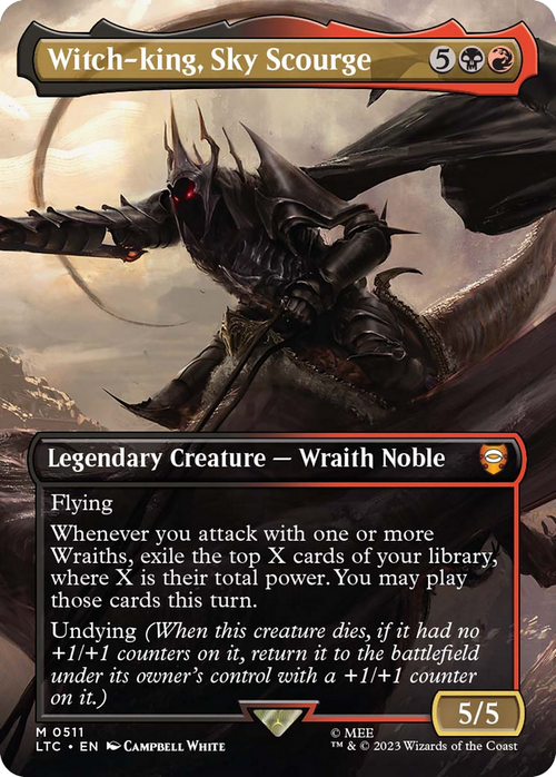 Witch-king, Sky Scourge (Borderless) (LTC-511) - Tales of Middle-earth Commander Foil