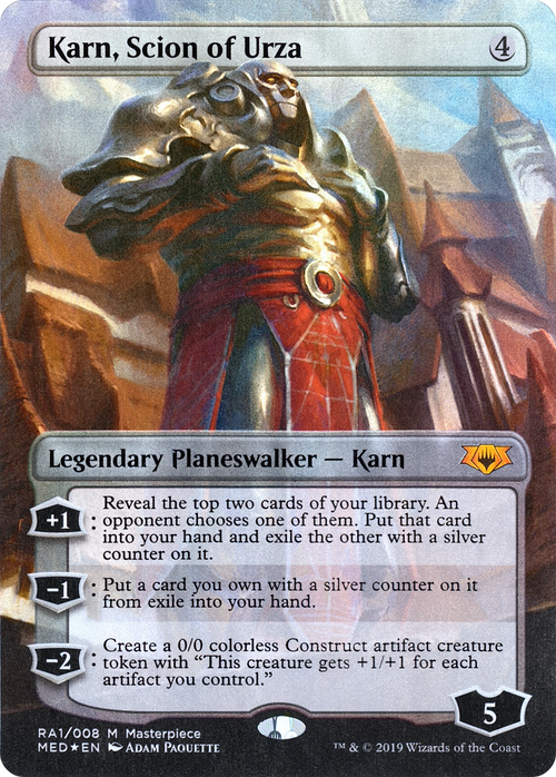 Karn, Scion of Urza (MED2-RA1) - Mythic Edition (Borderless) Foil