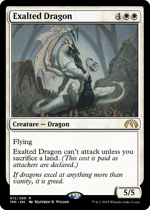 Exalted Dragon (TPR-012) - Tempest Remastered Foil