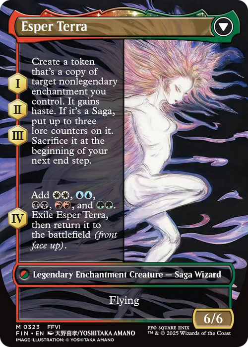 Terra, Magical Adept (Borderless) (FIN-323) - FINAL FANTASY: (enchantment)