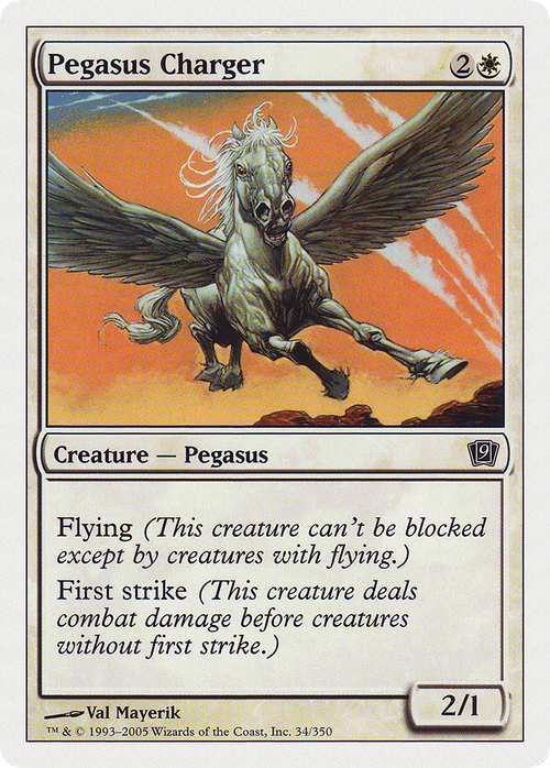 Pegasus Charger (9ED-034) - 9th Edition Foil