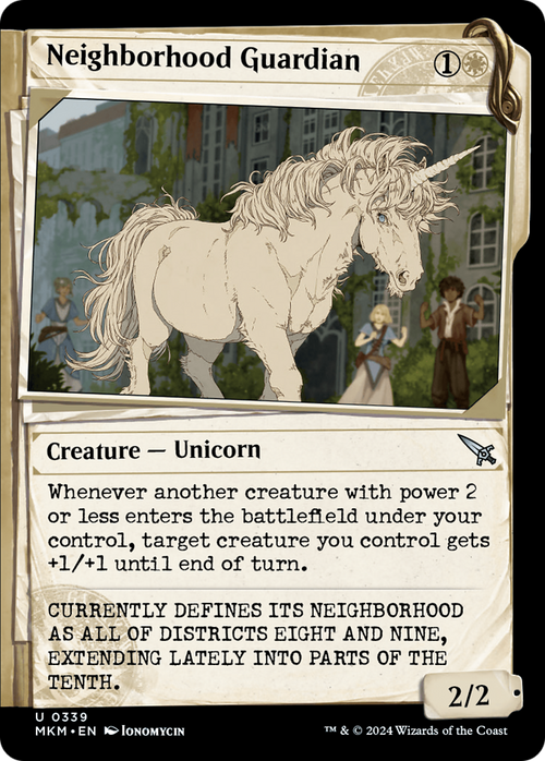 Neighborhood Guardian (Showcase) (MKM-339) - Murders at Karlov Manor: (Showcase) Foil