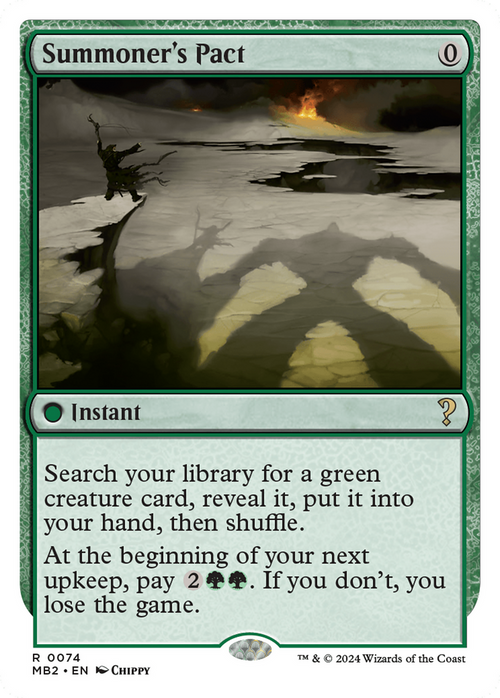 Summoner's Pact (White Border) (MB2-074) - Mystery Booster 2