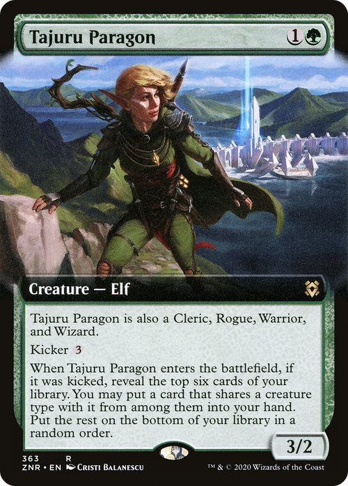 Tajuru Paragon (Extended Art) (ZNR-363) - Zendikar Rising: (Extended Art) Foil
