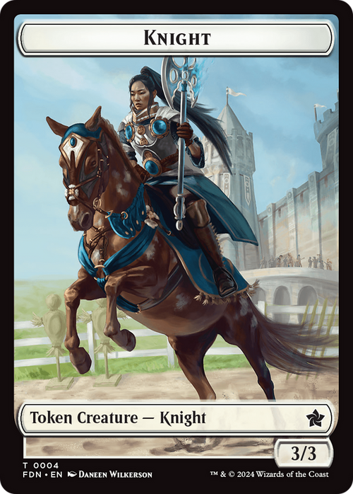 Knight (TFDN-004) - Foundations Tokens Foil