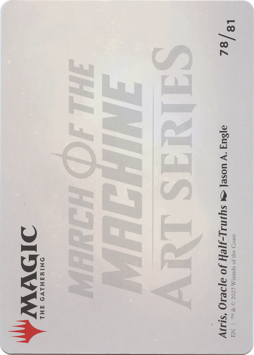 Atris, Oracle of Half-Truths // Atris, Oracle of Half-Truths (AMOM-078) - March of the Machine Art Series (Borderless)