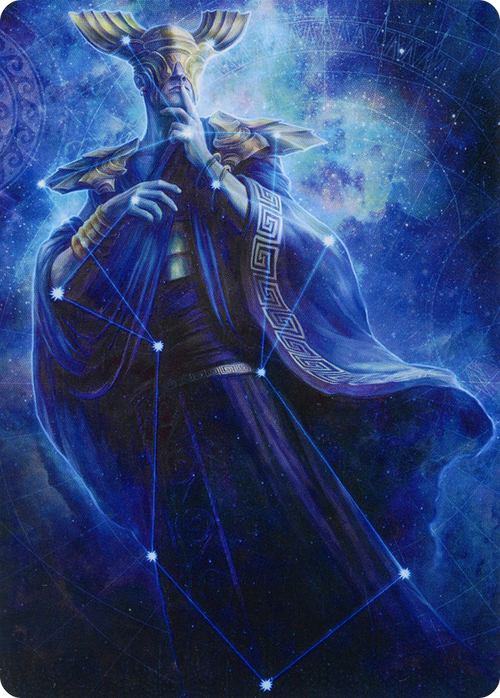 Atris, Oracle of Half-Truths // Atris, Oracle of Half-Truths (AMOM-078) - March of the Machine Art Series (Borderless) Foil