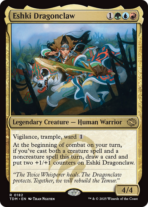 Eshki Dragonclaw (TDM-182) - Tarkir: Dragonstorm Foil