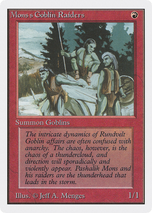 Mons's Goblin Raiders (2ED-) - Unlimited Edition