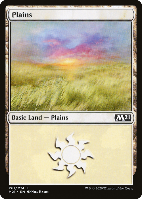 Plains (261) (M21-261) - Core Set 2021 Foil