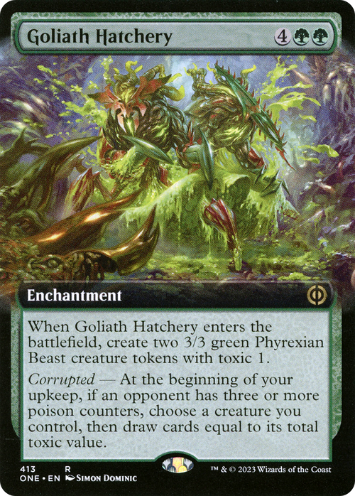 Goliath Hatchery (Extended Art) (ONE-413) - Phyrexia: All Will Be One: (Extended Art)