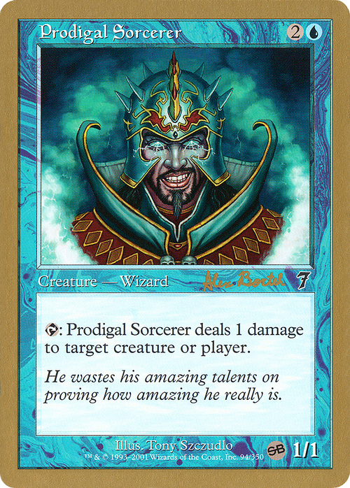Prodigal Sorcerer - 2001 Alex Borteh (7ED) (SB) (WCD-) - World Championship Decks 2001