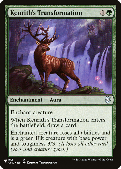 Kenrith's Transformation (LIST-AFC-162) - The List