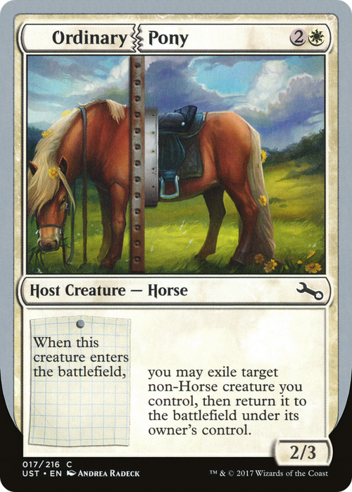 Ordinary Pony (UST-017) - Unstable