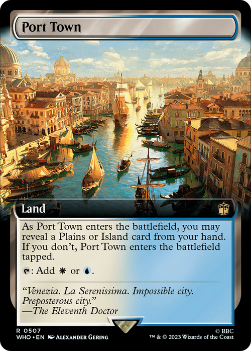Port Town (Extended Art) (WHO-507) - Doctor Who: (Extended Art) Foil