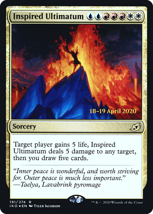 Inspired Ultimatum (PRE-191S) - Ikoria: Lair of Behemoths Promos Foil