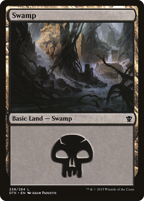 Swamp (258) (DTK-258) - Dragons of Tarkir