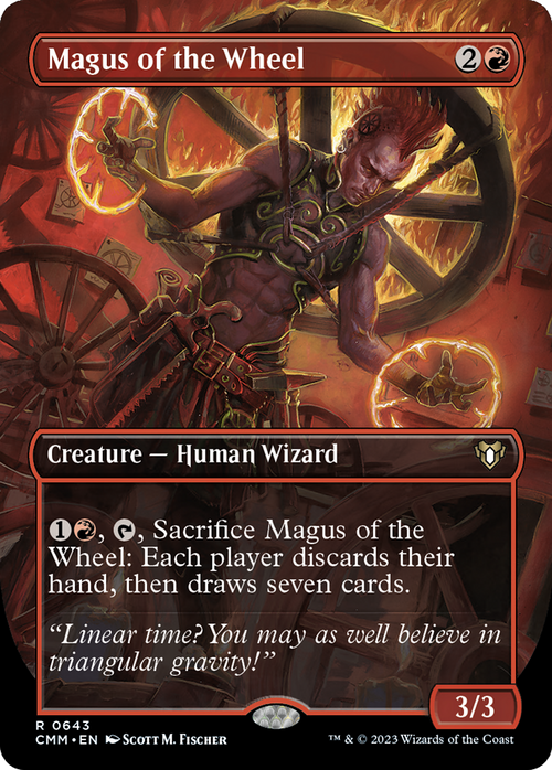 Magus of the Wheel (Borderless) (CMM-643) - Commander Masters Foil