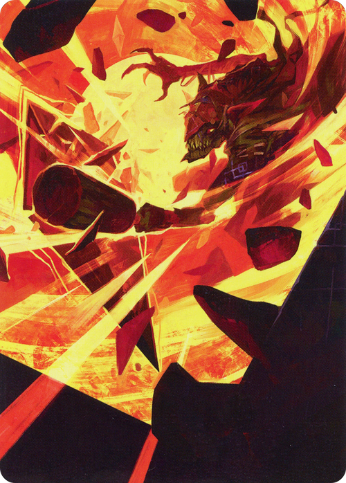 Zada, Hedron Grinder // Zada, Hedron Grinder (AMOM-075) - March of the Machine Art Series (Borderless) Foil