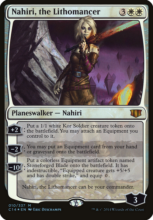 Nahiri, the Lithomancer (Commander 2014) (OVER-010) - Commander 2014 Oversized Foil