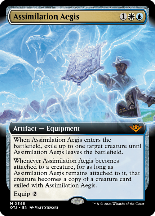 Assimilation Aegis (Extended Art) (OTJ-348) - Outlaws of Thunder Junction: (Extended Art) Foil