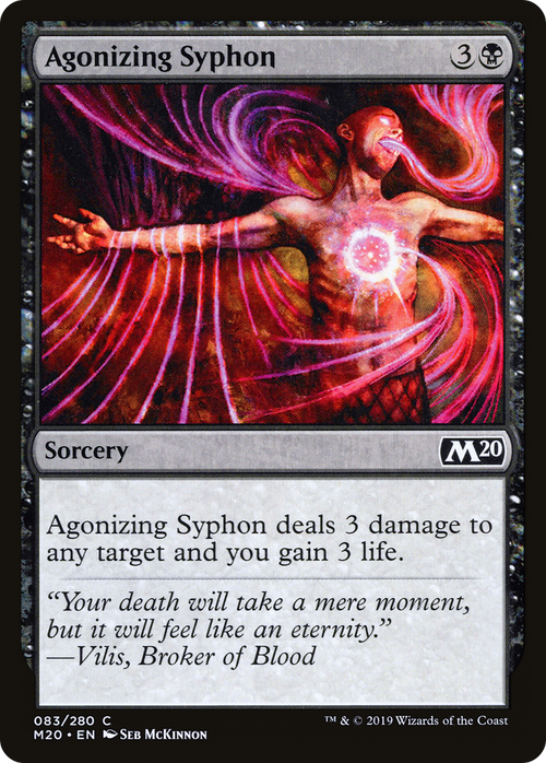 Agonizing Syphon (M20-083) - Core Set 2020 Foil