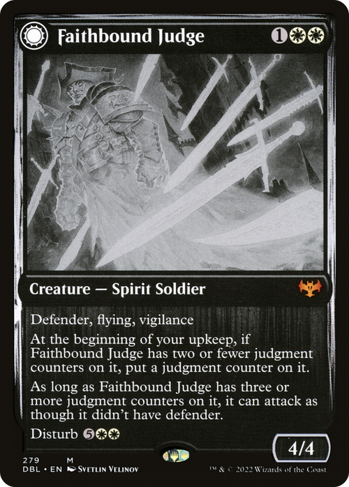 Faithbound Judge (DBL-279) - Innistrad: Double Feature: (Double Faced Transform)