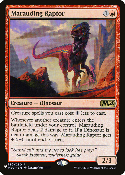 Marauding Raptor (LIST-M20-150) - The List