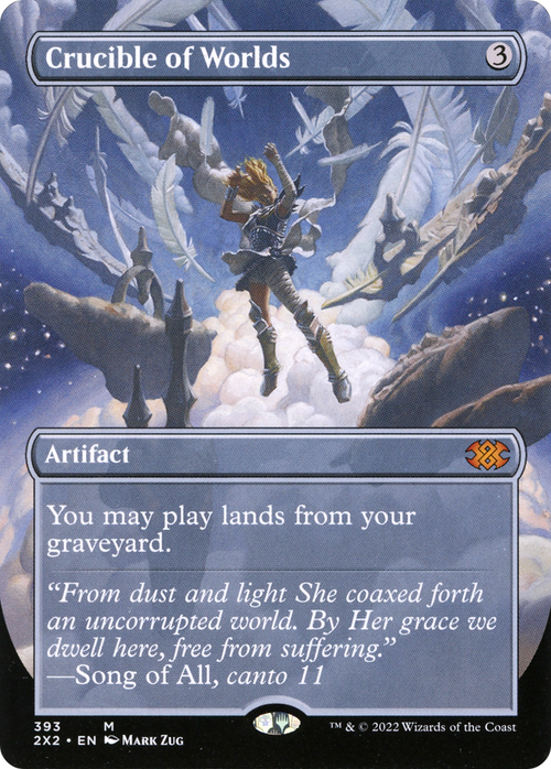 Crucible of Worlds (Borderless) (2X2-393) - Double Masters 2022 Foil
