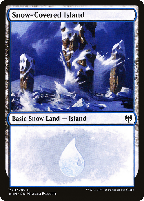 Snow-Covered Island (279) (KHM-279) - Kaldheim: (snow)