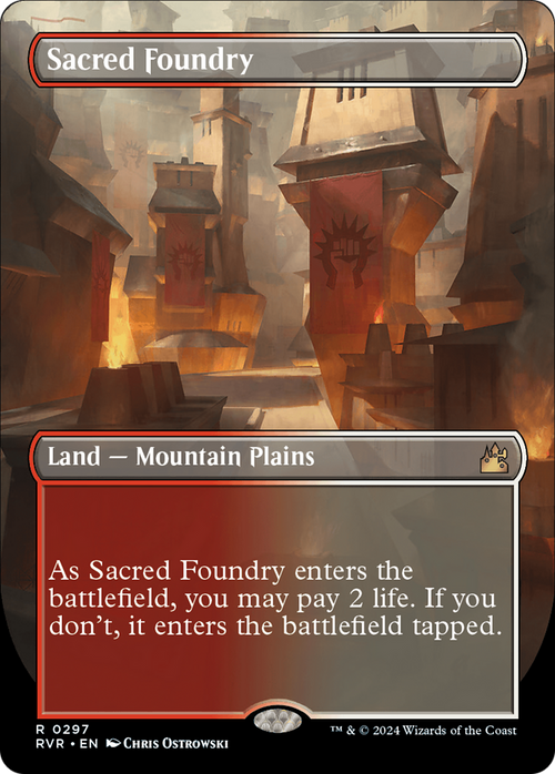 Sacred Foundry (Borderless) (RVR-297) - Ravnica Remastered